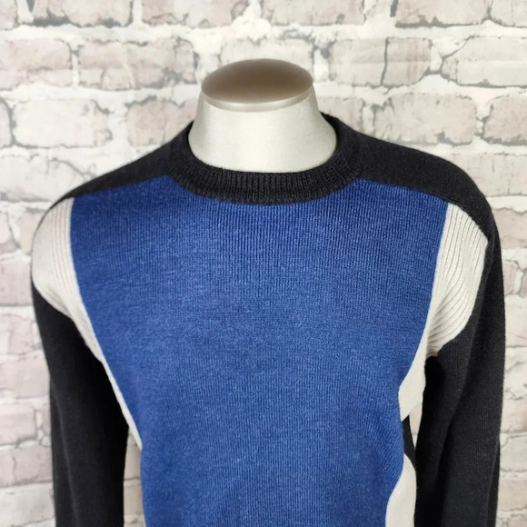 Vintage Levi's SilverTab Wool Crewneck Pullover Sweater Royal  Blue Size Medium - Picture 5 of 13